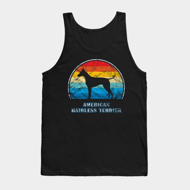 American Hairless Terrier Vintage Design Dog Tank Top by millersye